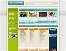 Tablet Screenshot of 50plusspellen.nl